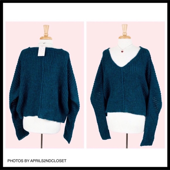 FREE PEOPLE BOHO PULLOVER OVERSIZED SWEATER A2C - Picture 5 of 16